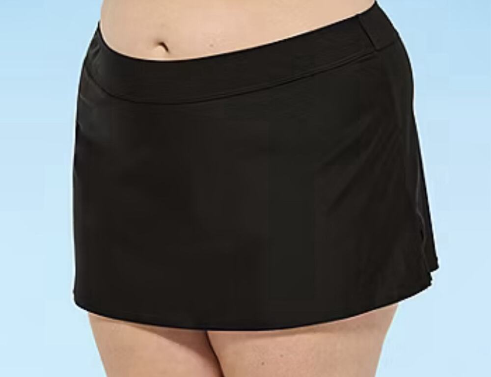 Mynah Black Swim Skirt NWT Mid-rise Tummy Control 24W Bikini Bottom